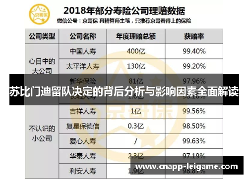 苏比门迪留队决定的背后分析与影响因素全面解读